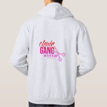 CHAIR GANG gray logo hoodie