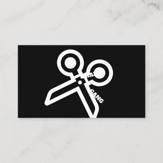 CHAIR GANG-schaar visitekaartjes (Voorkant)