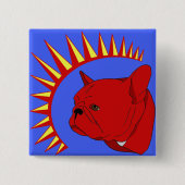 Chairman Tuck Vierkante Button 5,1 Cm (Voorkant)