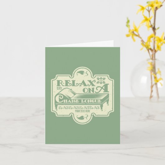 Chaise Longue Kaart (Gele Bloem)