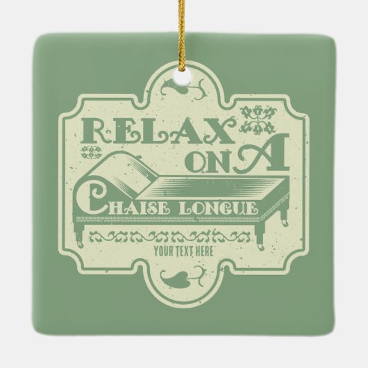 Chaise Longue Keramisch Ornament (Achterkant)