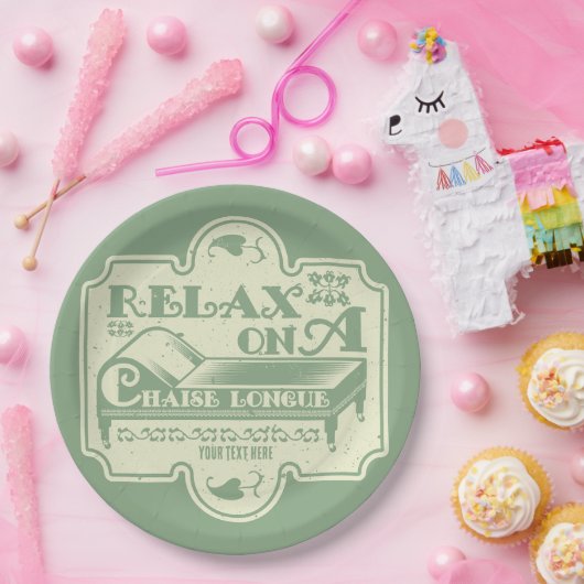 Chaise Longue Papieren Bordje (Feest)