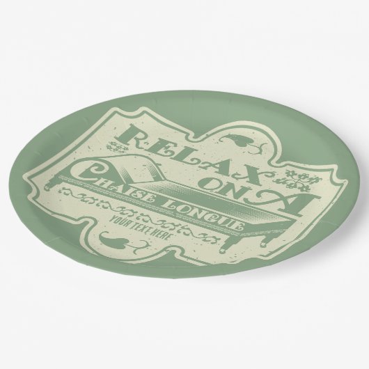 Chaise Longue Papieren Bordje (Gekanteld)