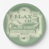 Chaise Longue Papieren Bordje (Voorkant)