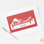 Chaise Longue Rechthoekige Sticker (Envelop)