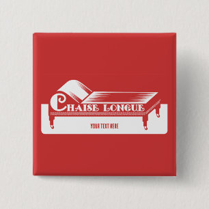 Chaise Longue Vierkante Button 5,1 Cm