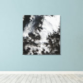 Chaiten Volcano in Chili Canvas Afdruk (Insitu (Houten vloer))