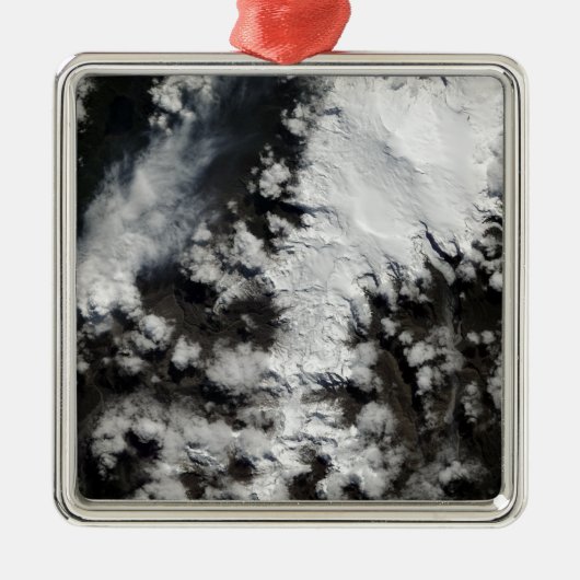 Chaiten Volcano in Chili Metalen Ornament (Voorkant)