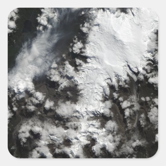 Chaiten Volcano in Chili Vierkante Sticker (Voorkant)