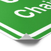 Chaiyaphum voor ⚠ Thai verkeersbord ⚠ Poster (Hoek)