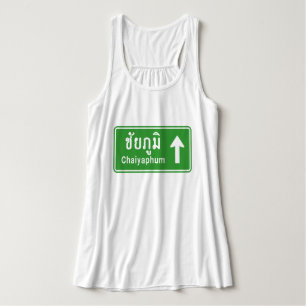 Chaiyaphum voor ⚠ Thai verkeersbord ⚠ Tanktop