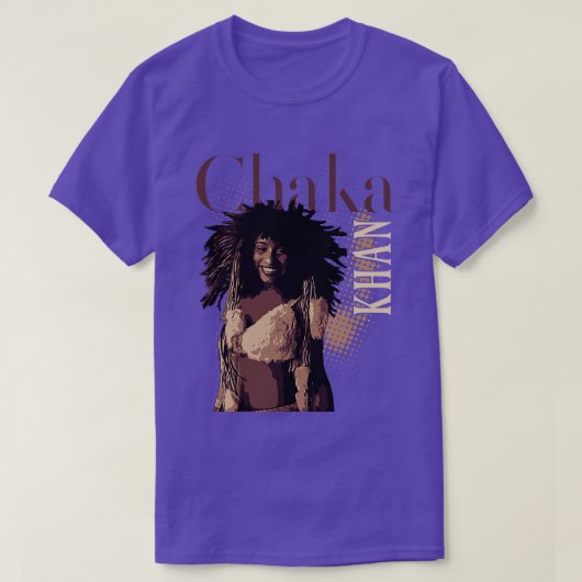 Chaka khan 70s t-shirt (Design voorkant)