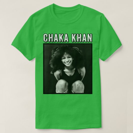 Chaka Khan  fotostijl T-shirt (Design voorkant)