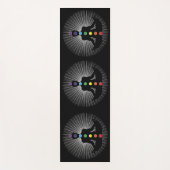 Chakara Kleuren en Yoga Pose Yogamat (Voorkant)