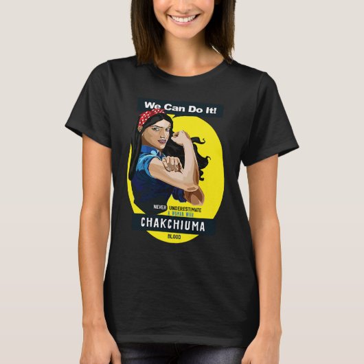 Chakchiuma Native American Indian Woman No Underes T-shirt (Voorkant)