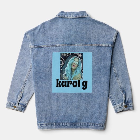 chaketa de karol g denim jacket (Achterkant)