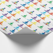 Chakra 7 kleuren aura chi prana yogi yoga lotus cadeaupapier (Hoek)