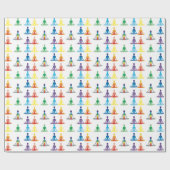 Chakra 7 kleuren aura chi prana yogi yoga lotus cadeaupapier (Vlak)