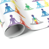 Chakra 7 kleuren aura chi prana yogi yoga lotus cadeaupapier (Rol Hoek)