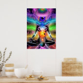 Chakra Activation Meditation Poster (Keuken)