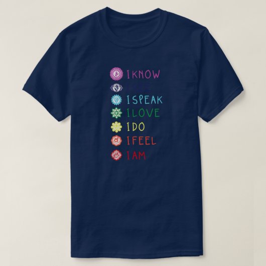 Chakra Alignment Yoga Meditation Spiritual Men T-shirt (Design voorkant)