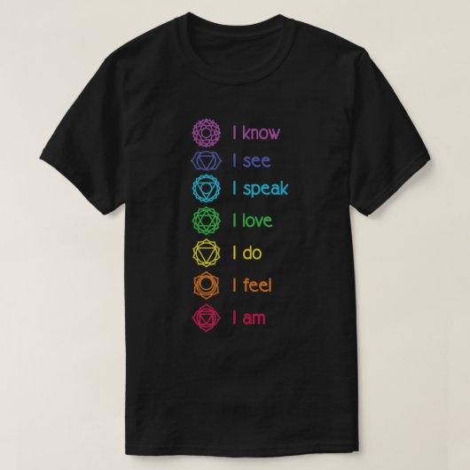 Chakra Alignment, Yoga, Meditation Spiritual  T-shirt (Design voorkant)
