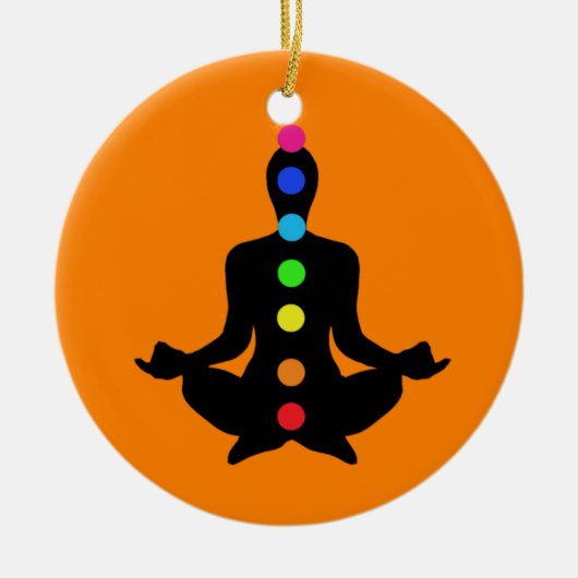 Chakra Art - Yoga Ornaments Keramisch Ornament (Voorkant)