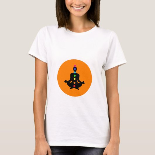 Chakra Art - Yoga Tee Shirt (Voorkant)