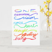 Chakra Awareness Spirit Words Custom Wenskaart Kaart (Gele Bloem)