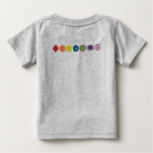 Chakra Baby Football Bodysuit (Achterkant)