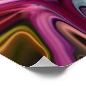 Chakra Balance Bright kleurrijk Abstract Poster (Hoek)