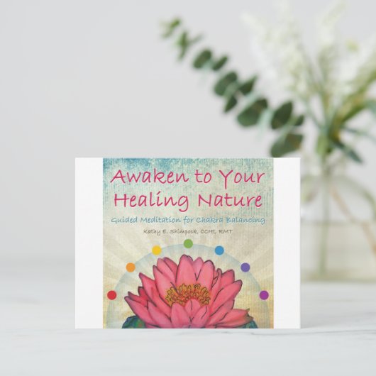 Chakra Balancing Briefkaart (Staand voorkant)