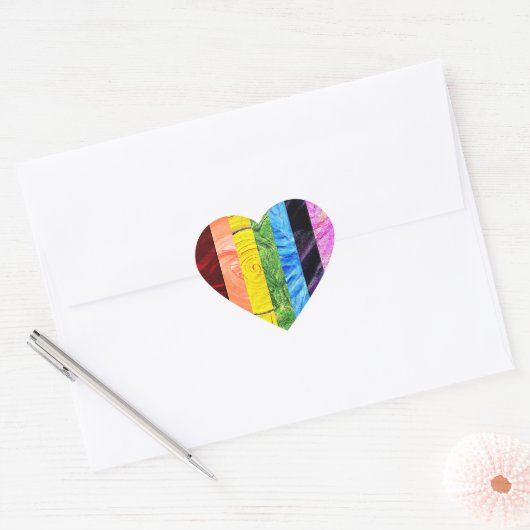 chakra-balans hart sticker (Envelop)