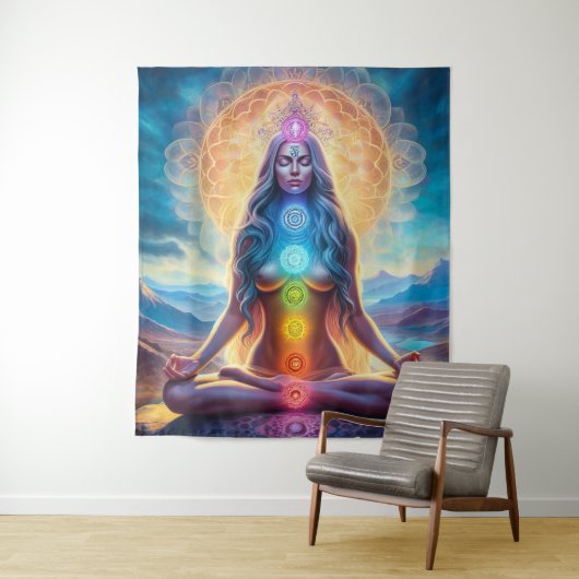 Chakra-bemiddeling Wandkleed (In situ)