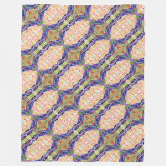 Chakra Blanket - Diagonaal Fleece Deken (Voorkant)