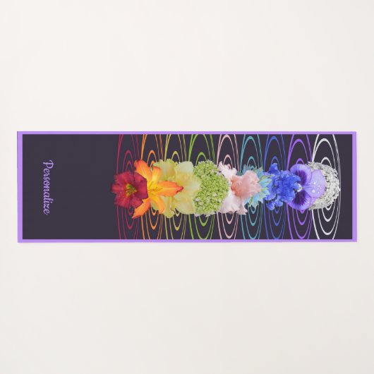 Chakra Bloemen voor Zen Yoga Meditatie Namaste Yogamat (Achterkant (horizontaal))