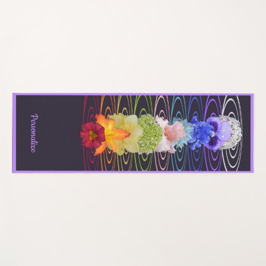Chakra Bloemen voor Zen Yoga Meditatie Namaste Yogamat (Voorkant (horizontaal))