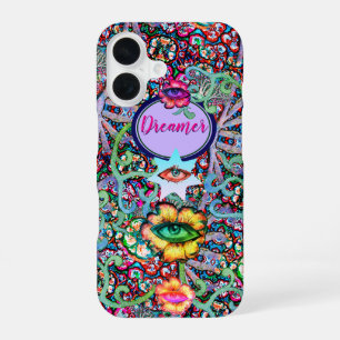 Chakra Bloemendromer Kleurrijk Ongebruikelijk Myst iPhone 16 Hoesje