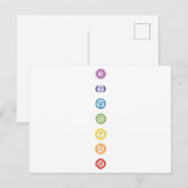 Chakra-Briefkaarten Feestdagenkaart (Voorkant / Achterkant)
