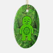 Chakra Buddies: Hartchakra Keramisch Ornament (Rechts)