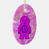 Chakra Buddies: Kroonchakra Keramisch Ornament (Rechts)