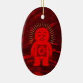 Chakra Buddies: Wortelchakra Keramisch Ornament (Rechts)