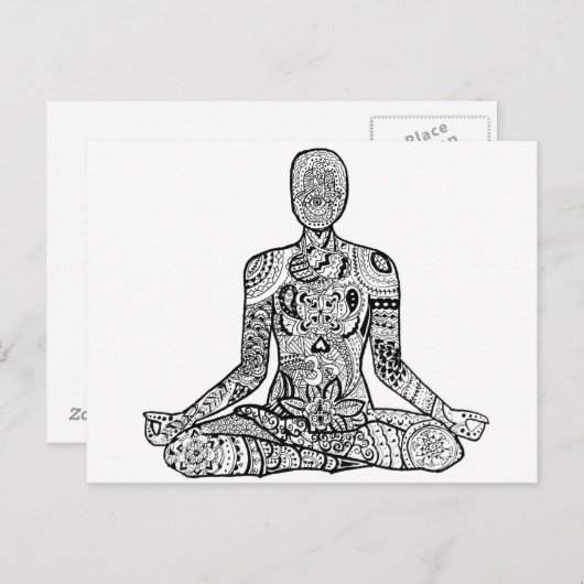 Chakra Chica Briefkaart (Voorkant / Achterkant)