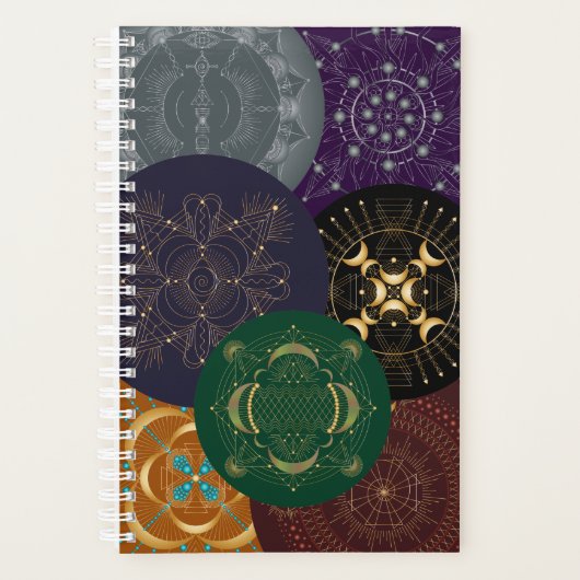 Chakra Collage Shadow Mandala Multi Color Planner (Voorkant)