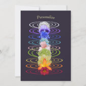 Chakra Color Flowers Zen Spiritueel Kaart (Voorkant)