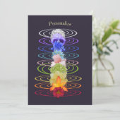 Chakra Color Flowers Zen Spiritueel Kaart (Staand voorkant)