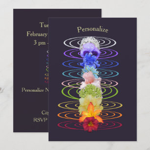 Chakra Color Flowers Zen Spiritueel Kaart