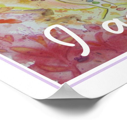 Chakra Colors and Affirmations Poster (Hoek)