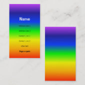 Chakra Colors Rainbow Visitekaartje (Voorkant / Achterkant)