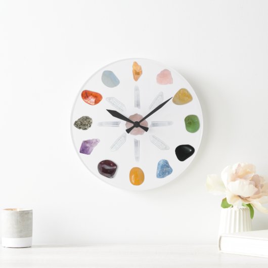 *~* Chakra Crystal Energy Gemstone Grote Klok (Huis)